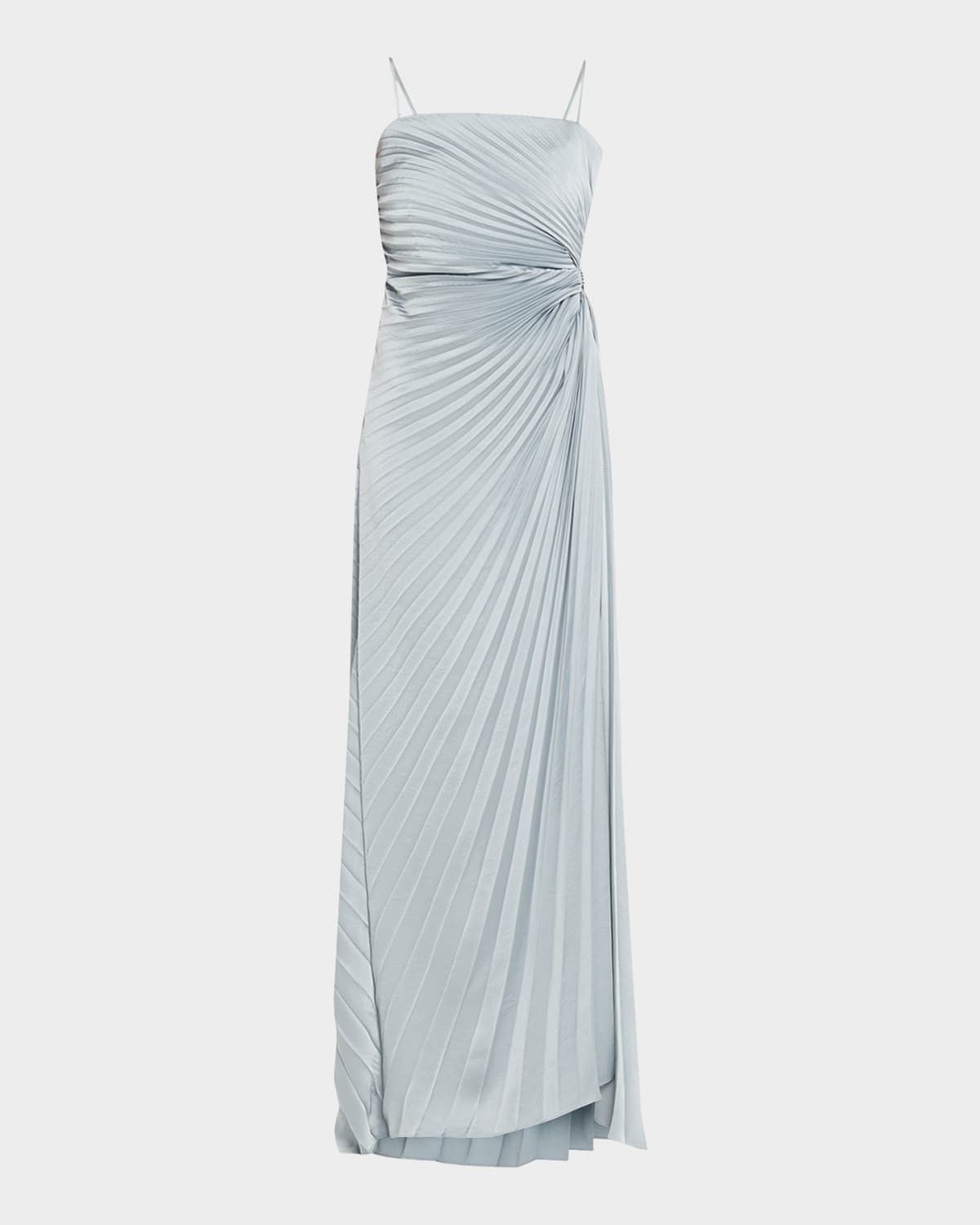 Layla Pleated Strapless Gown
