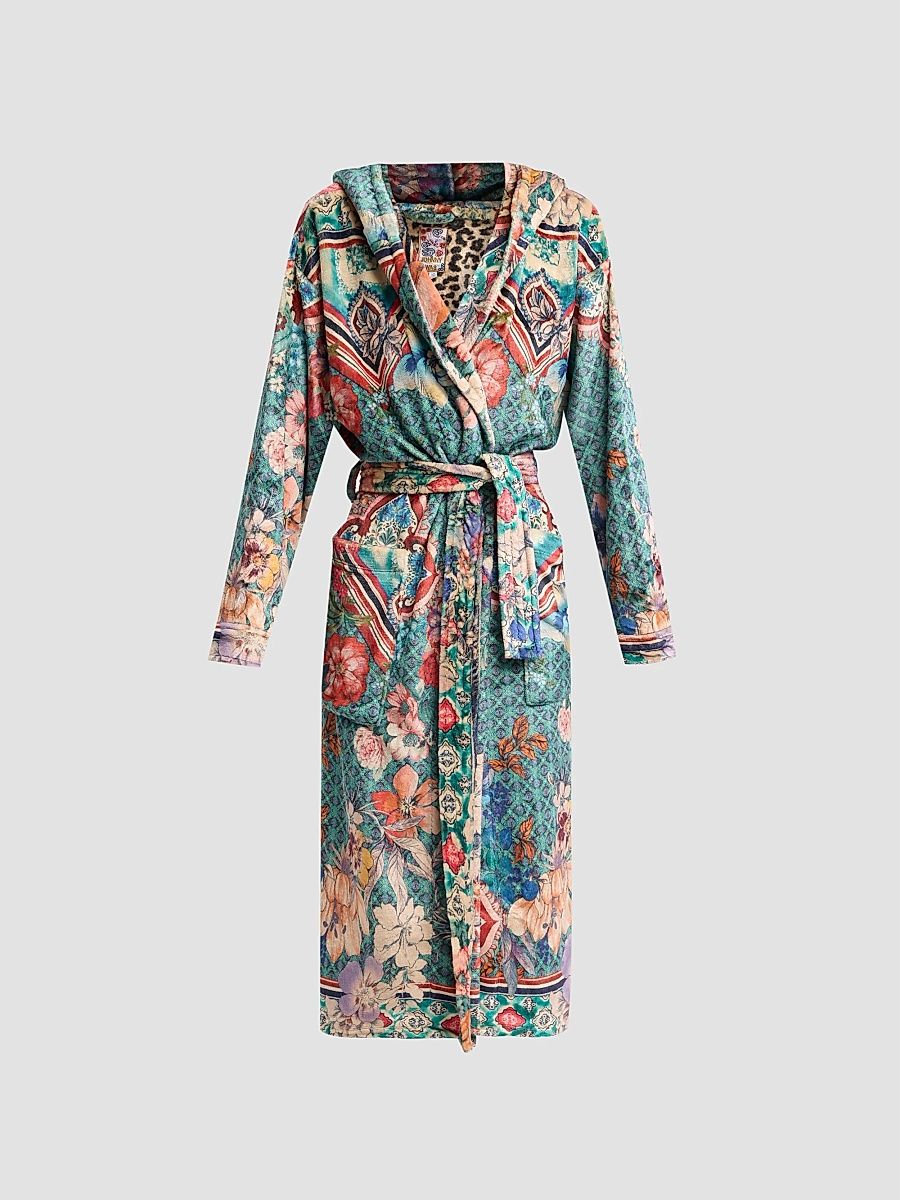 Johnny Was Women's Cozy Lorette-Scarf Printed Robe - Lorette - Size Small