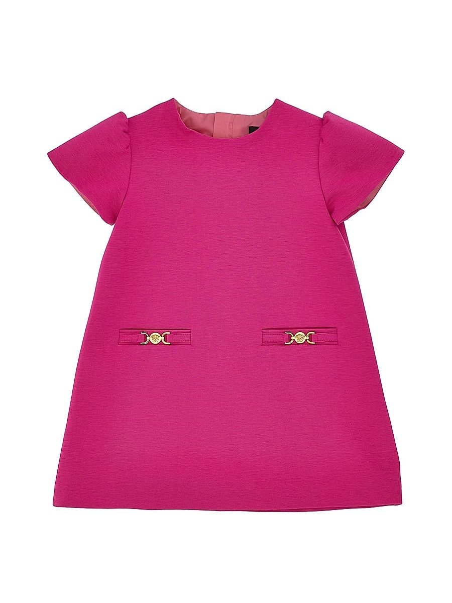 Little Girl's & Girl's Jersey Shift Dress - Cyclamen Pink - Size 8