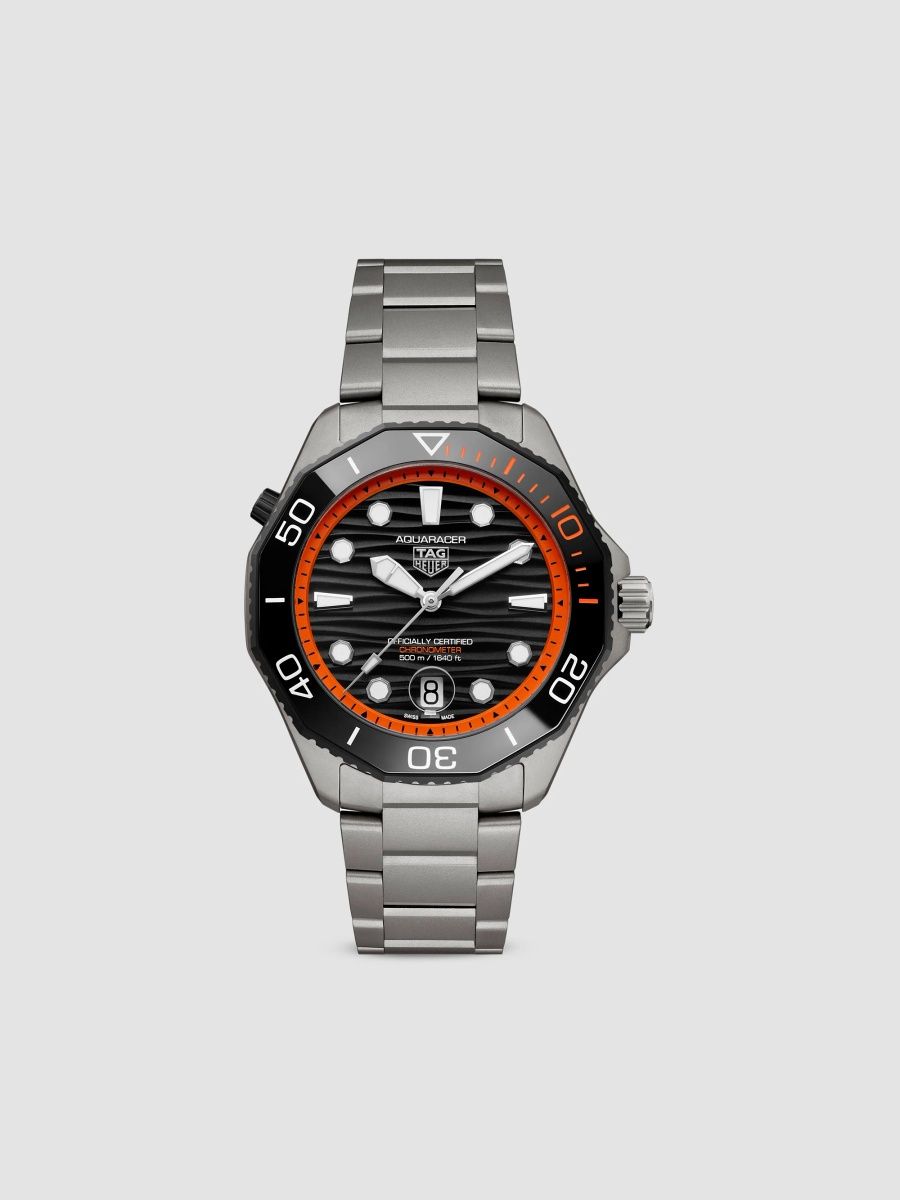 TAG Heuer Women's Aquaracer Titanium Bracelet Watch/42MM - Orange