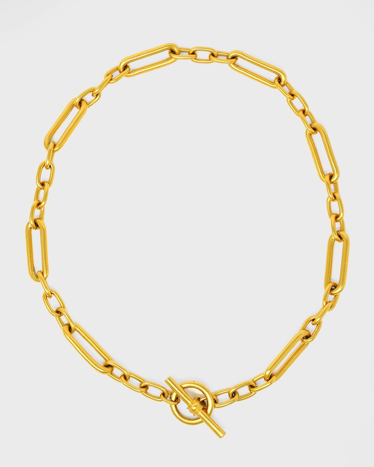 Gold Oval Link Chain Necklace
