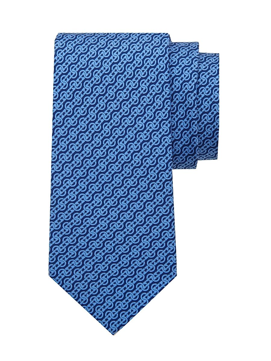 Men's Trofeo Silk Tie - Navy