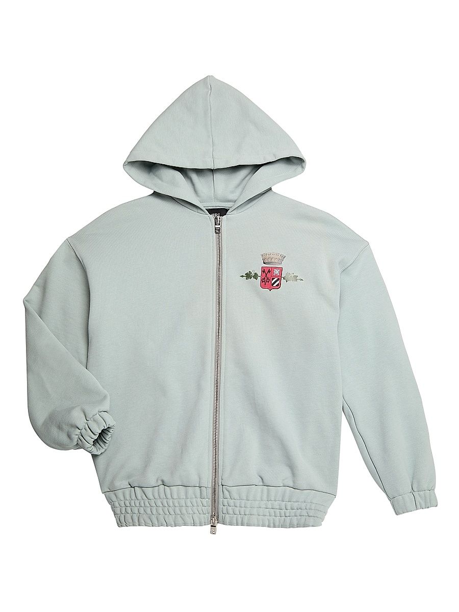 Little Kid's & Kid's Graphic Zip-Up Hoodie - Grey - Size 4