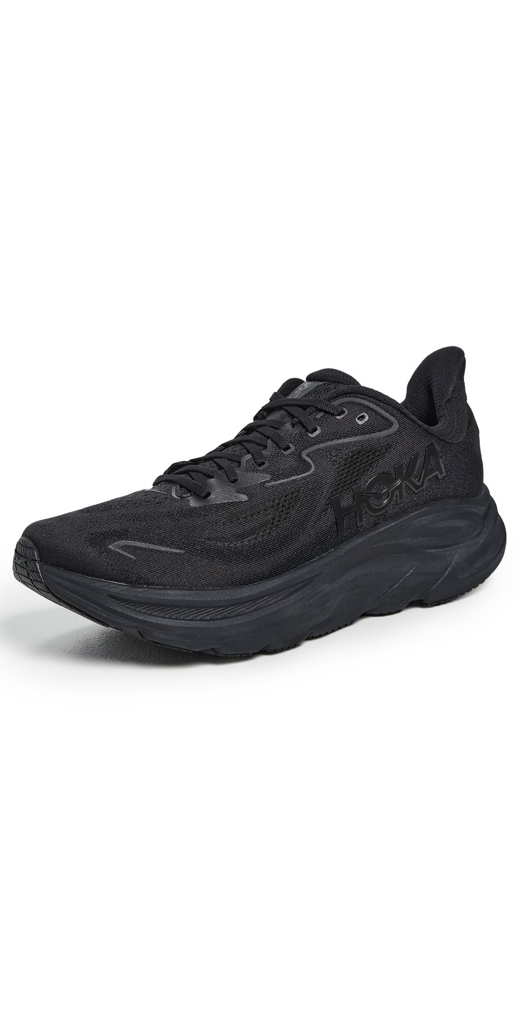 HOKA Men's Clifton 10 Sneakers Black / Black 9