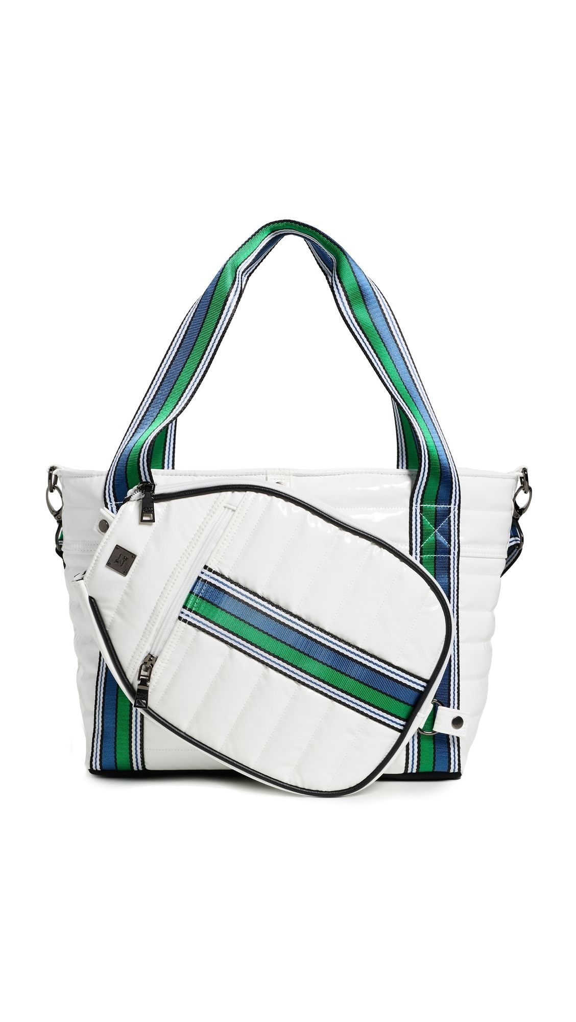 Think Royln Ace of The Court Pickleball Bag White Patent One Size