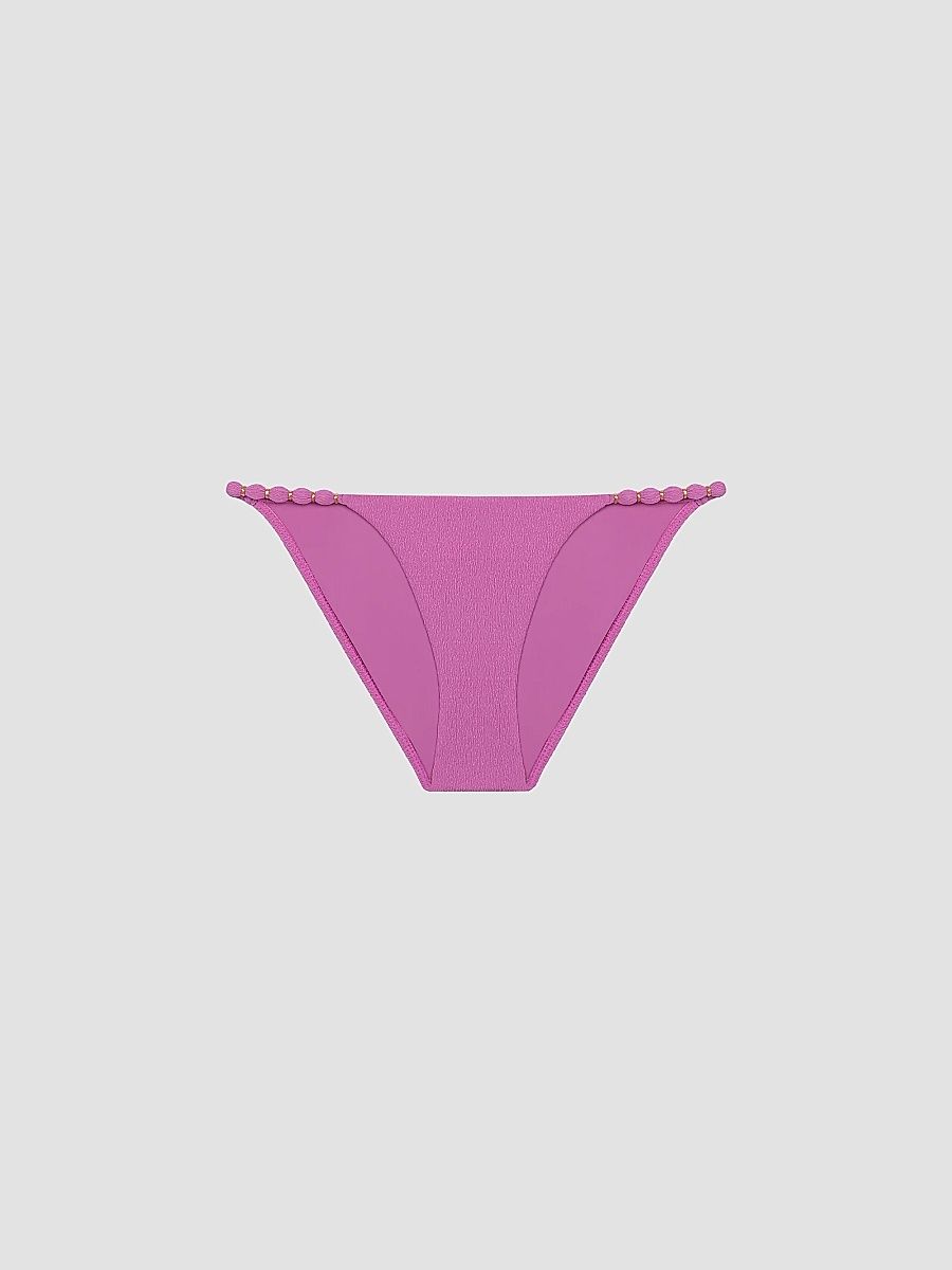 ViX by Paula Hermanny Women's Beads Bikini Bottom - Pink - Size XS