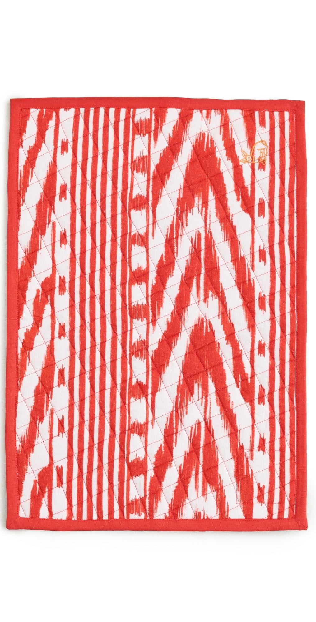 Coniglio Palm Beach Placemat Set of 4 Red Ikat One Size