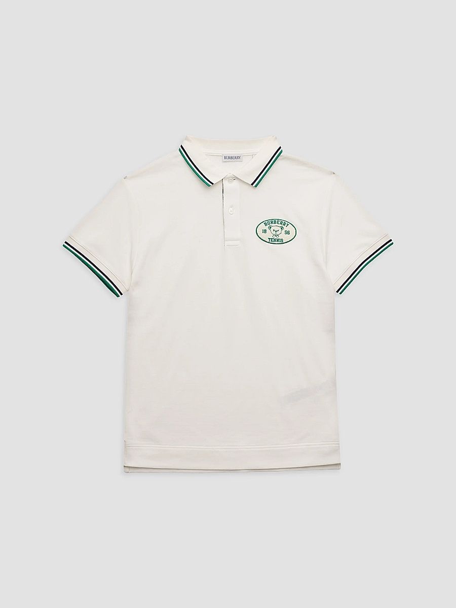 Little Boy's & Boy's Johane Cotton Tennis Polo Shirt - White - Size 8
