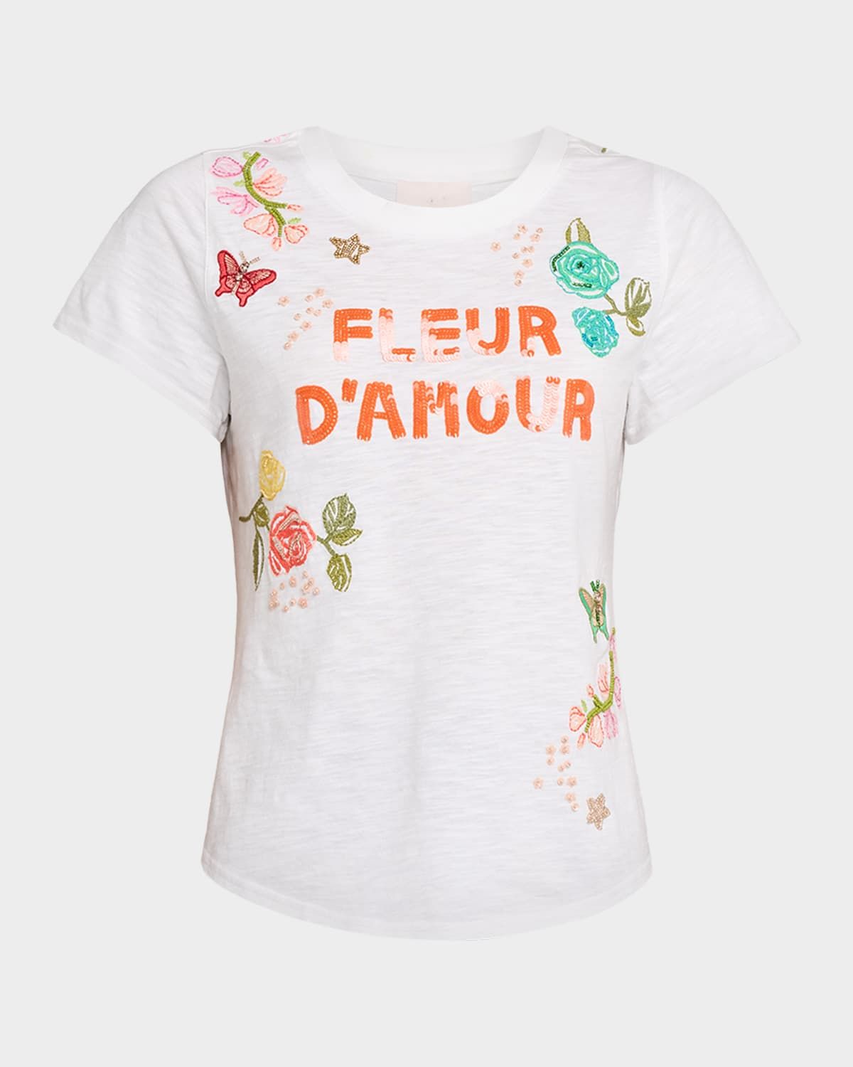 Angeli Fleur d & apos;Amour Crewneck Tee