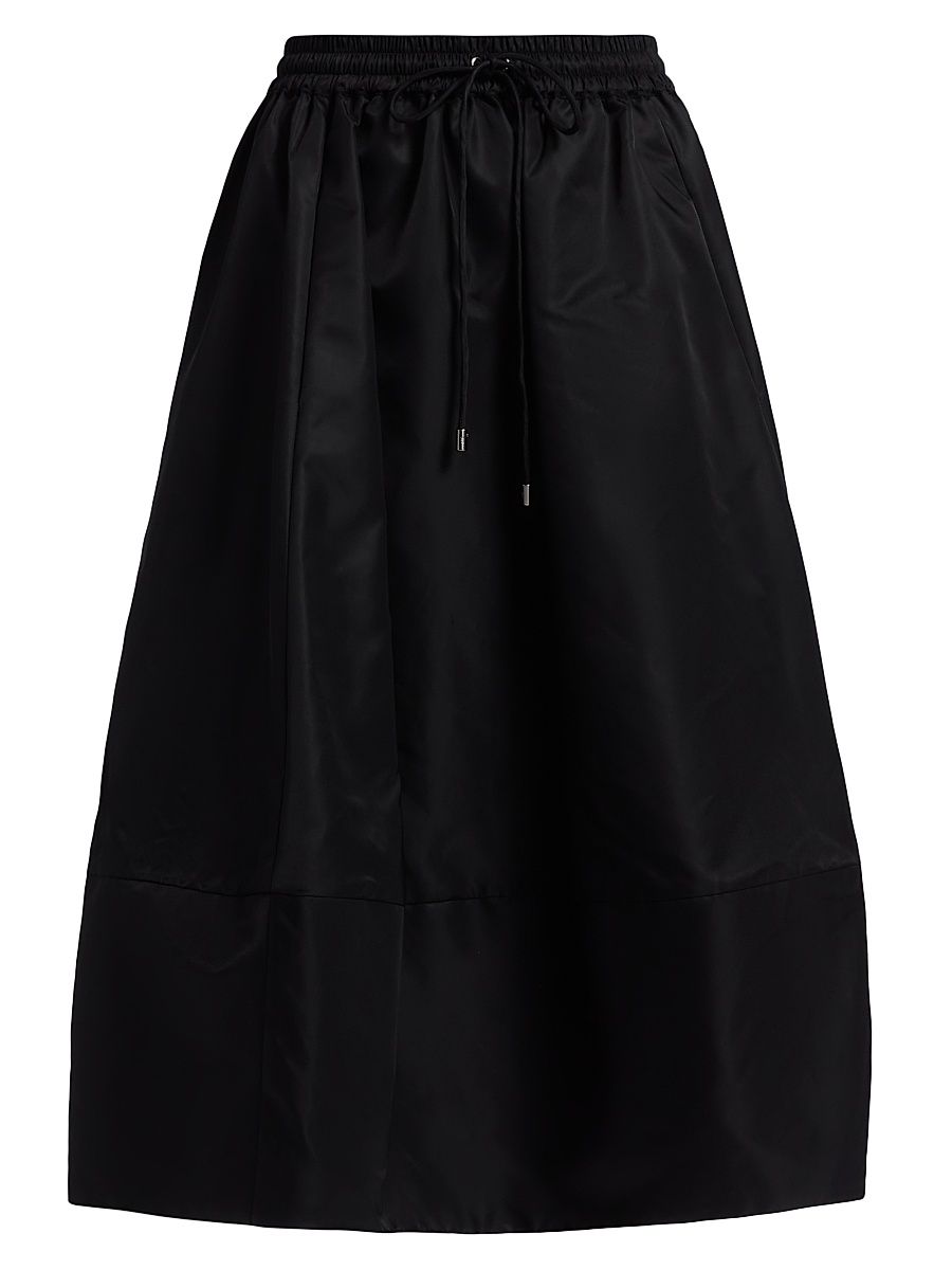 Women's Sirani Drawstring Midi-skirt - Black - Size XL