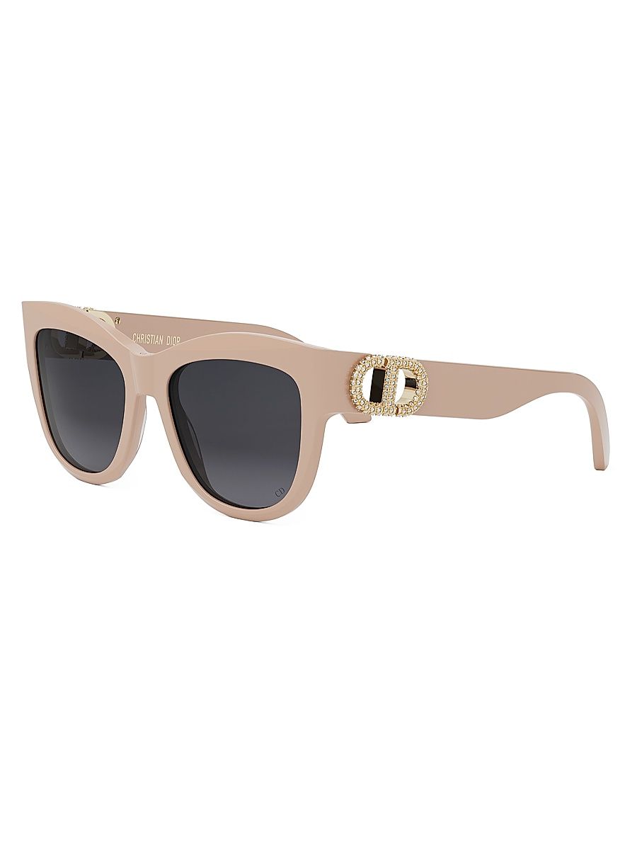 Women's 30Montaigne B4I 54MM Butterfly Sunglasses - Sand Gold Grey Gradient