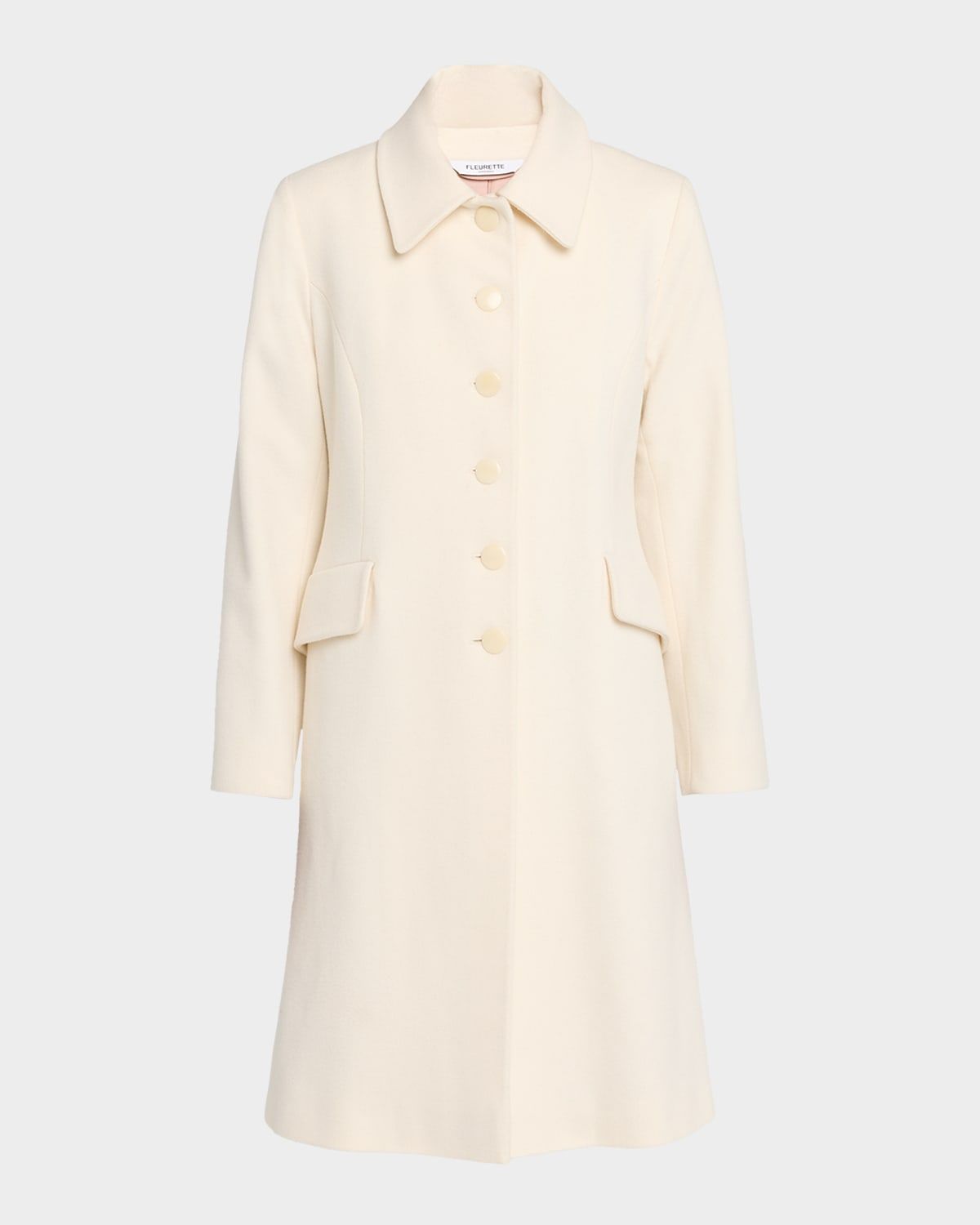 Sofia Wool Fit-and-Flare Coat