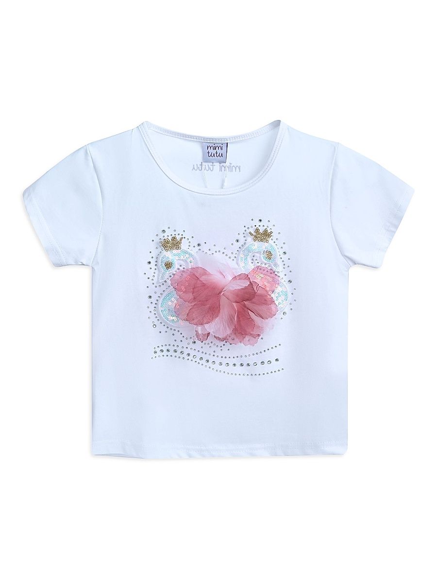 Baby Girl's, Little Girl's & Girl's Swan T-Shirt - White - Size 9