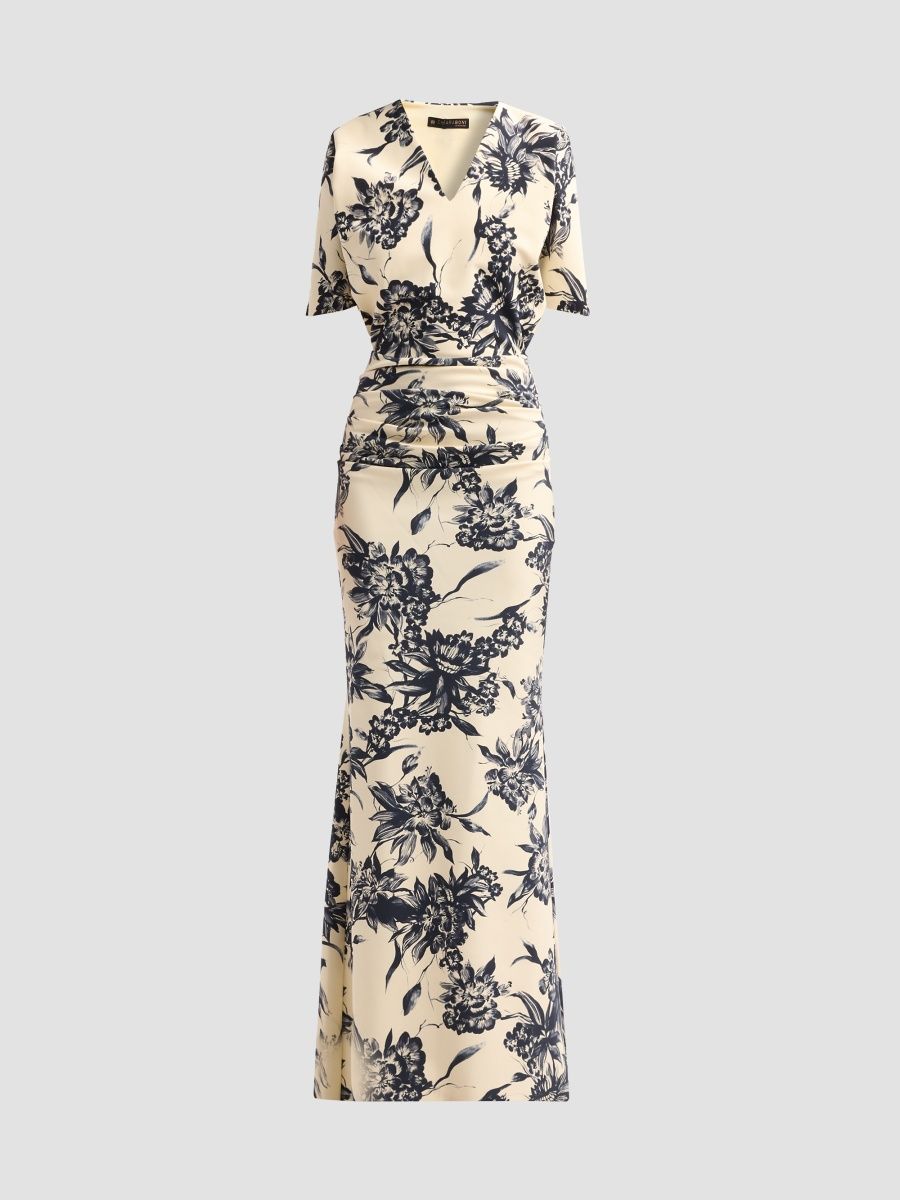 Chiara Boni La Petite Robe Women's Karula Ruched Column Gown - Anna May - Size 8