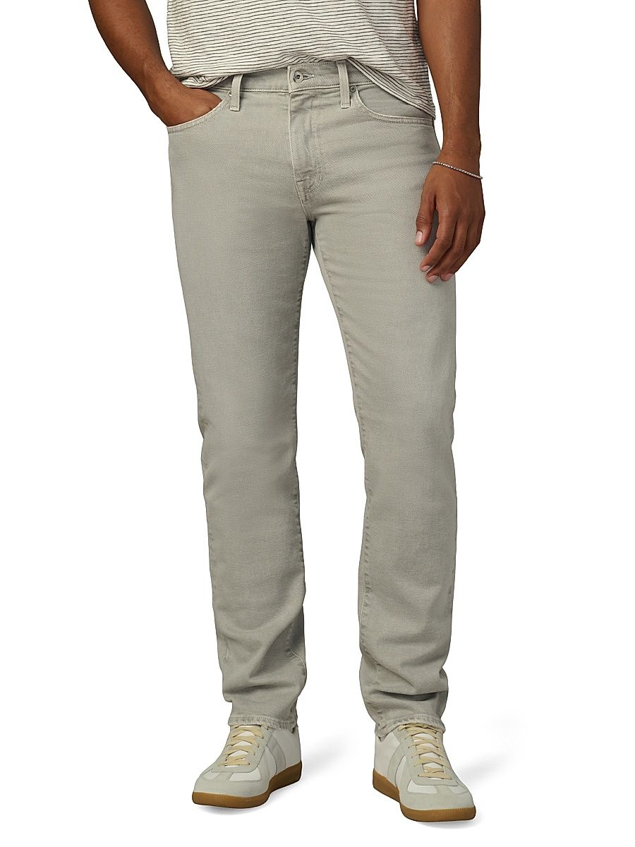 Men's Brixton Stretch-Cotton Slim-Fit Jeans - Ghost Gray - Size 38