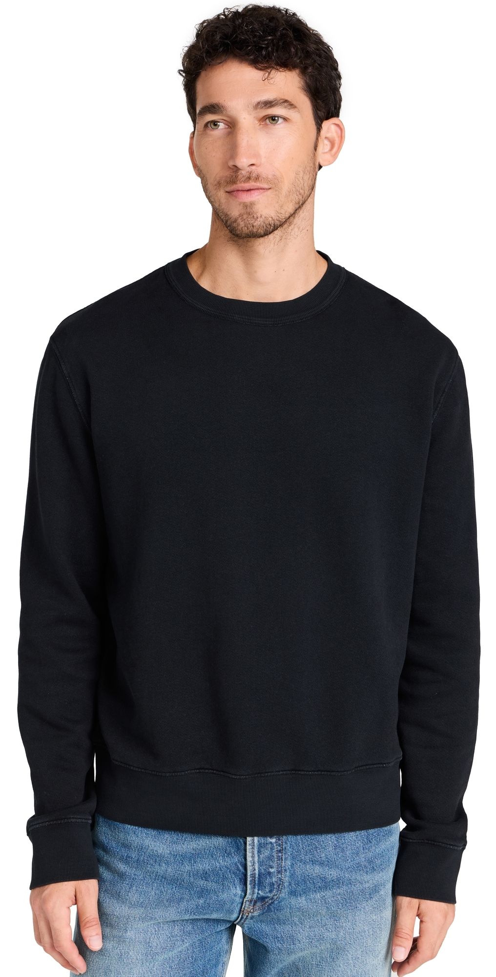 Citizens of Humanity Vintage Crewneck Sweatshirt Washed Black XL