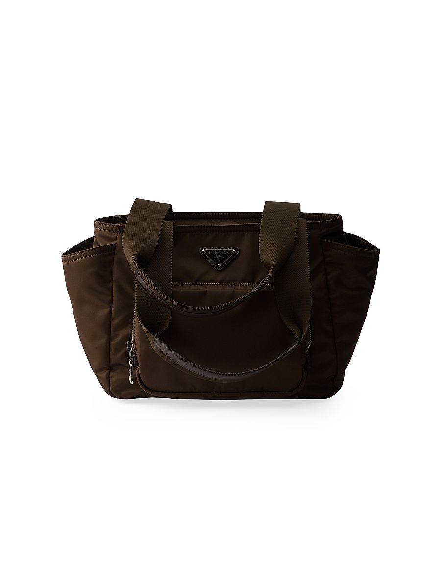 Women's Re-Nylon Tote Bag - Dark Brown