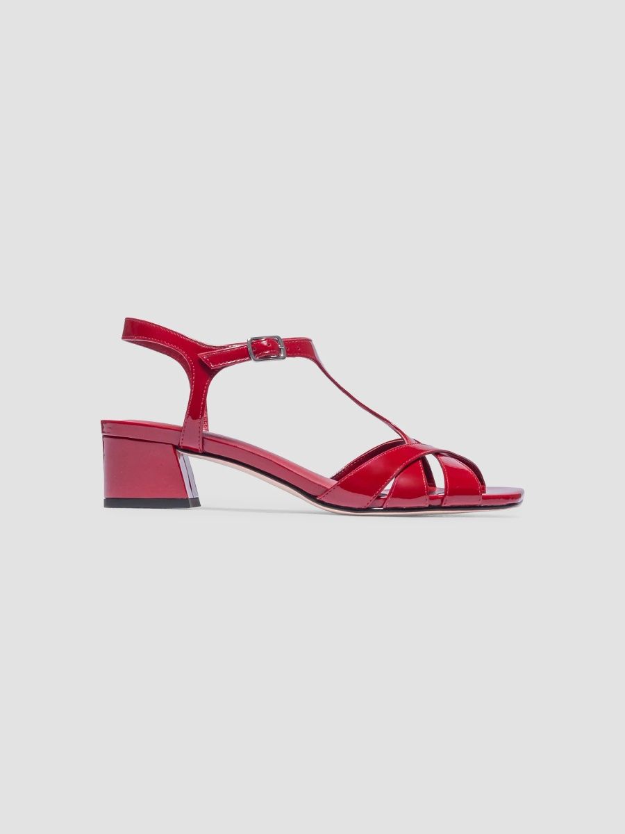 Bernardo Women's Jean Low Heel Sandals - Dark Red - Size 11
