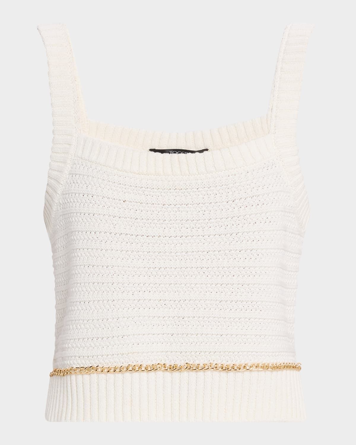 Daisy Cropped Knit Tank Top