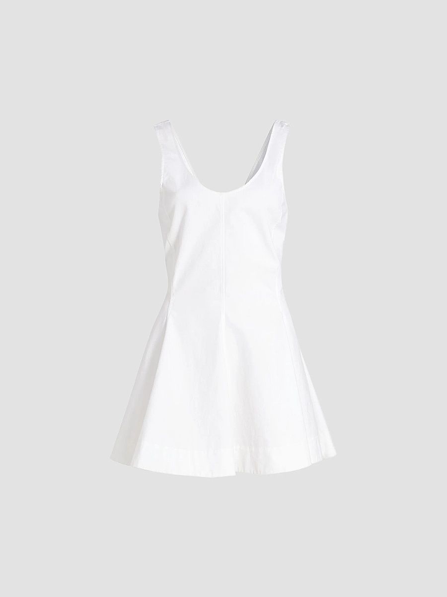 Women's The Poppy Cotton Minidress - White - Size 8