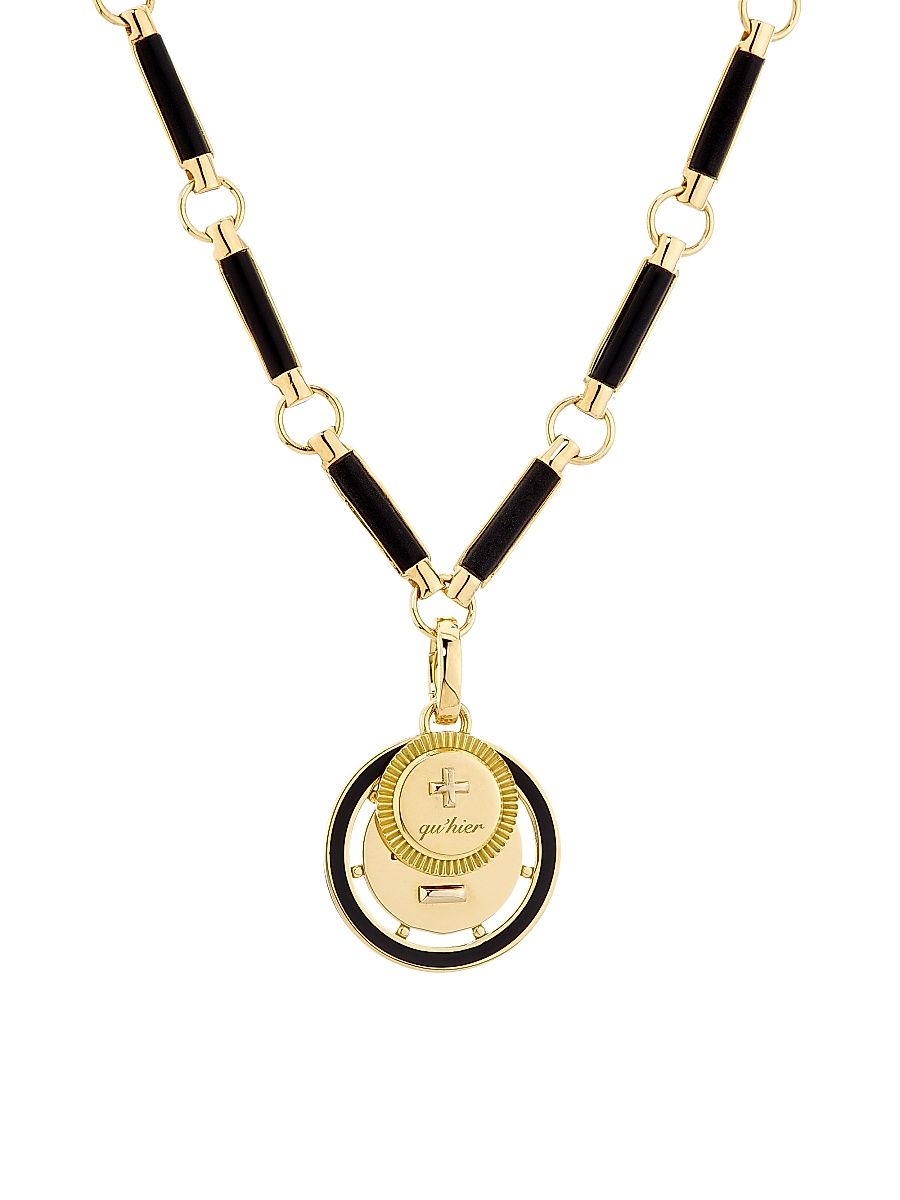 Women's Ever Growing Vivacity 18K Yellow Gold & Ceramic Pendant Necklace - Yellow Gold
