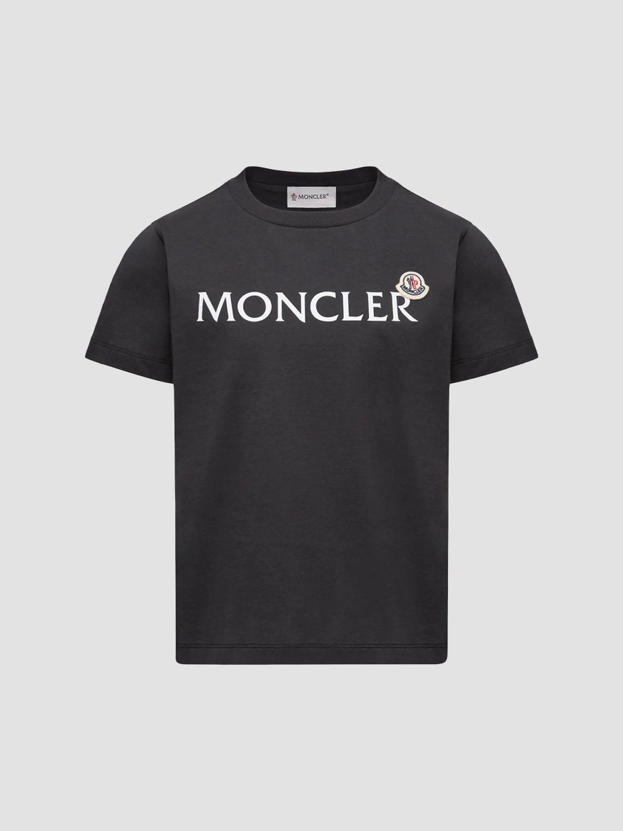 Moncler Boy's Little Boy's & Boy's Crewneck T-Shirt in Cotton - Black - Size 4