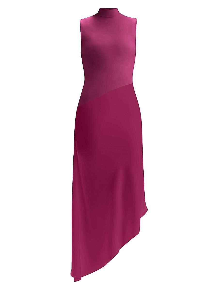 Women's The Esme Asymmetric Midi-Dress - Thistle - Size XS