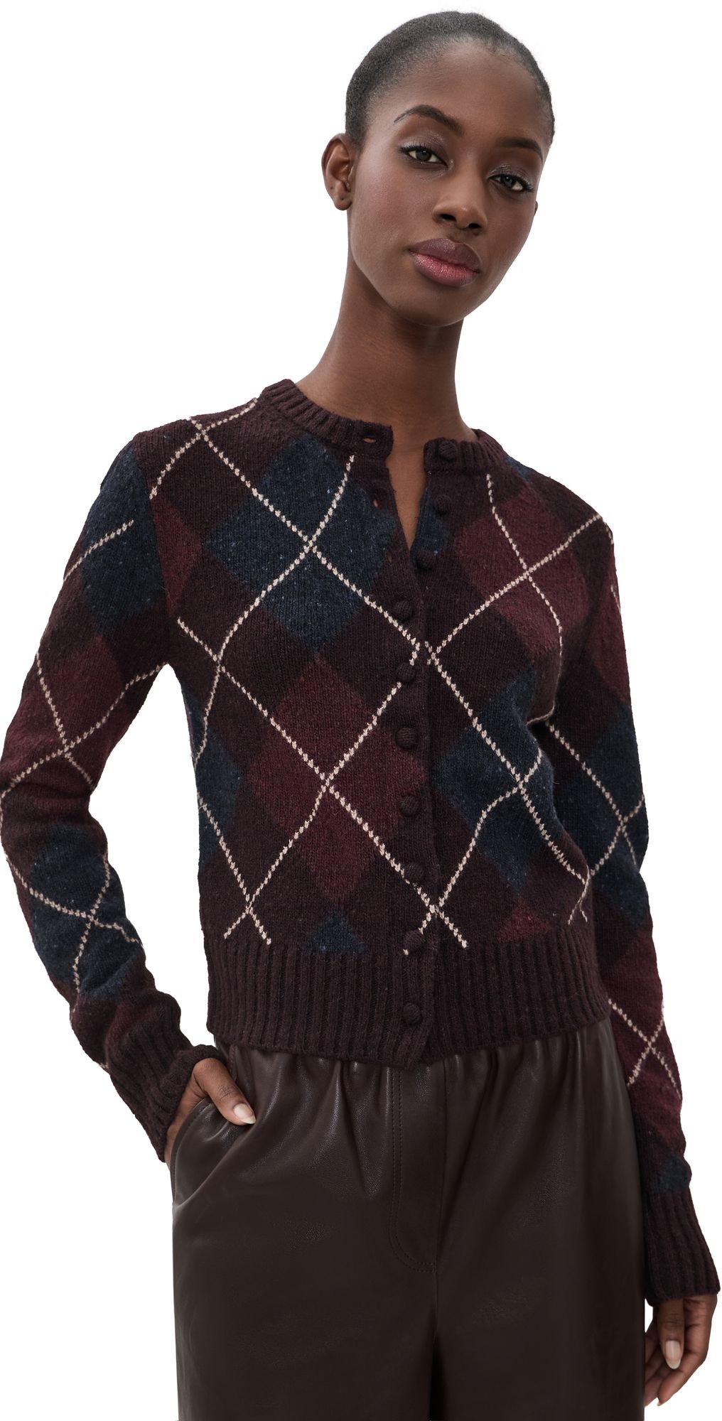 A. L.C. Skyler Cardigan Ganache Combo XS