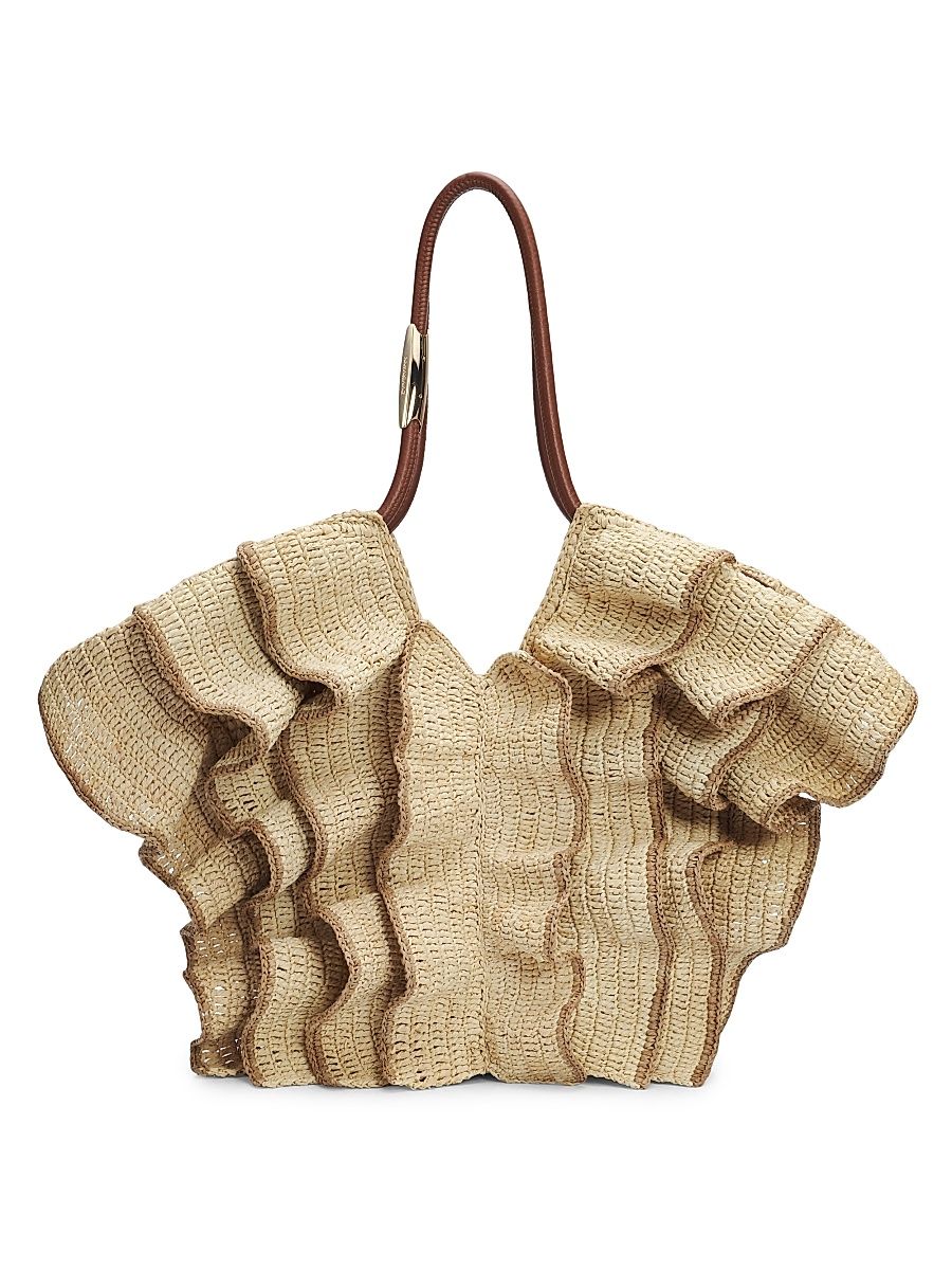 Women's Goldentime Medium Raffia Tote Bag - Natural