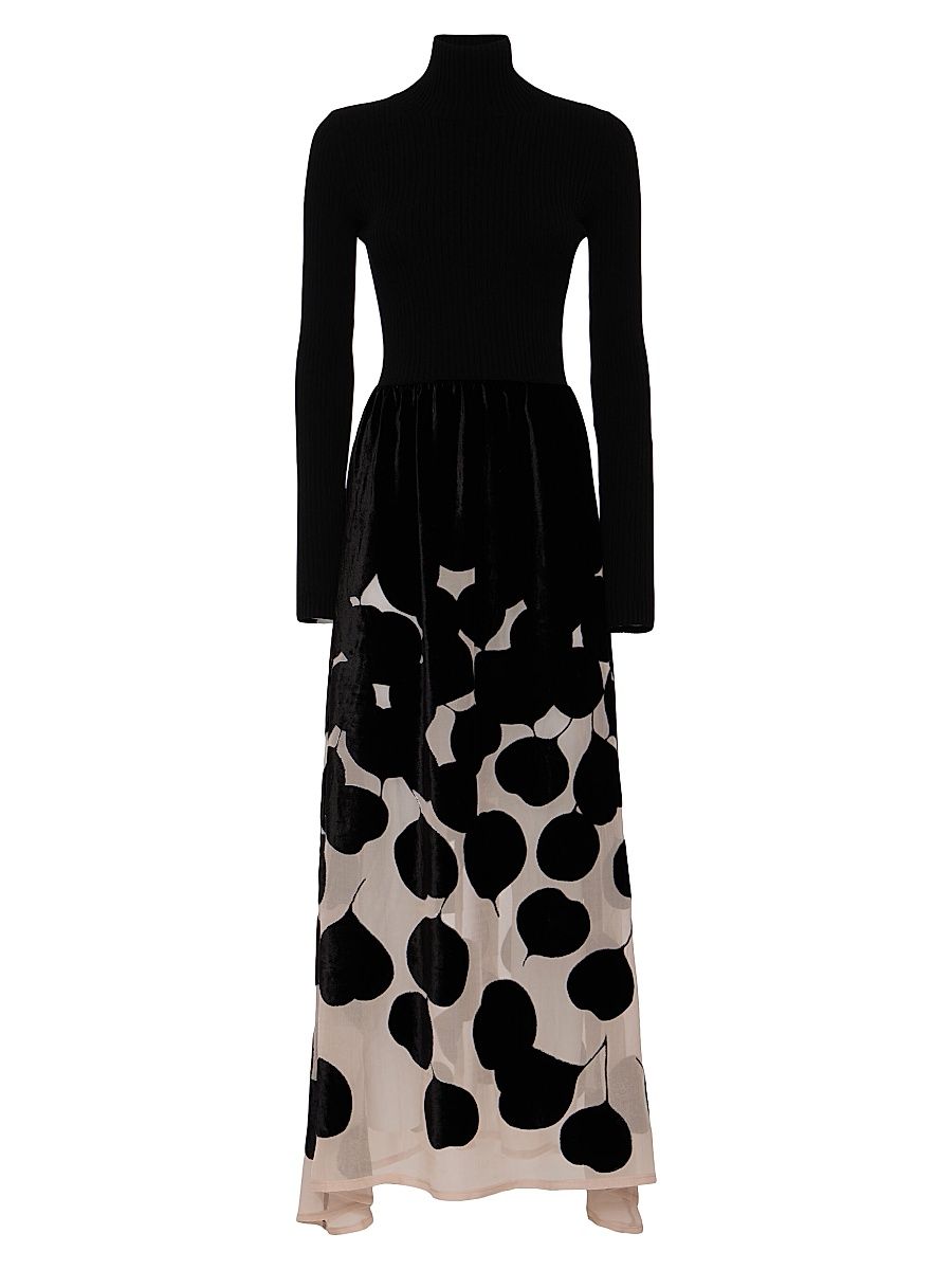 Women's Lunaria Knit Dress - Black - Size Small