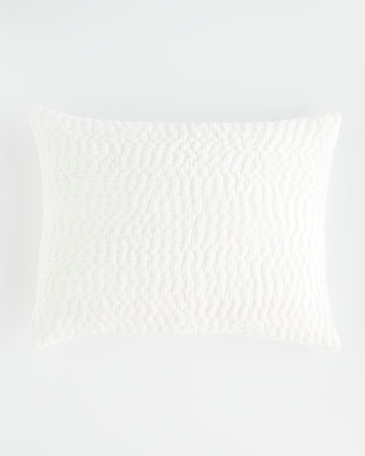 Pickstitch Velvet Decorative Pillow