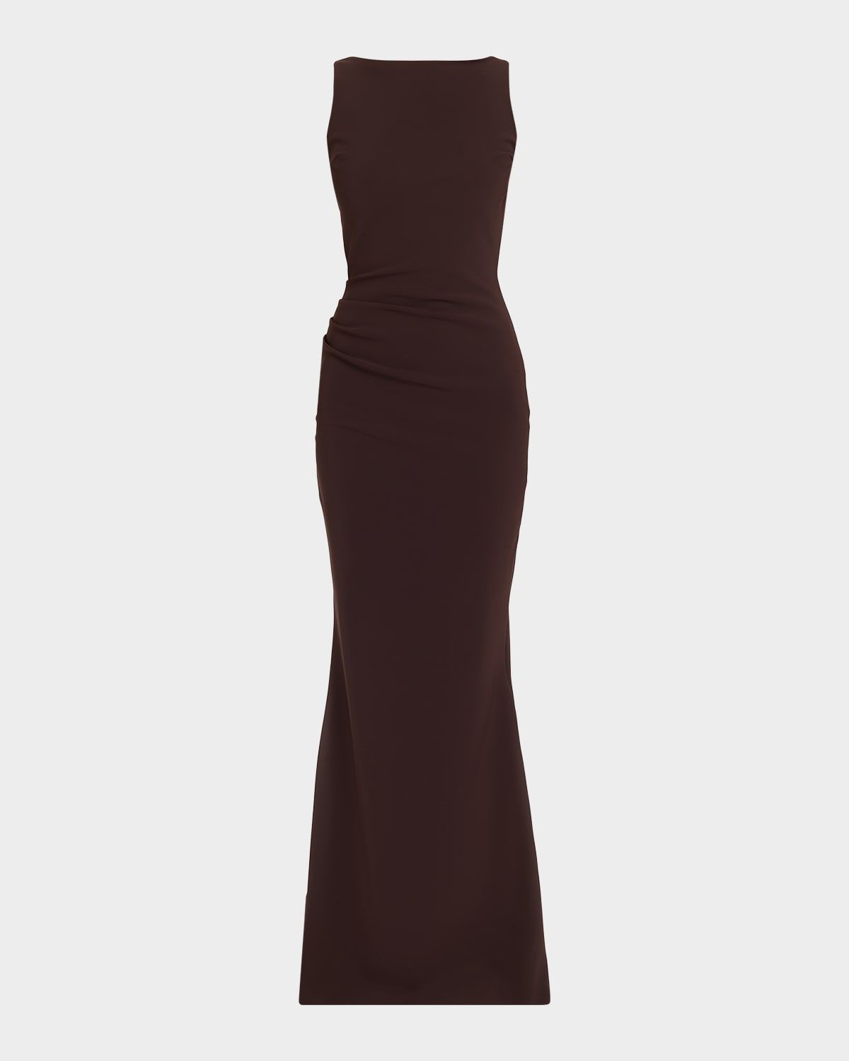 Ajour Bateau-Neck Mermaid Gown