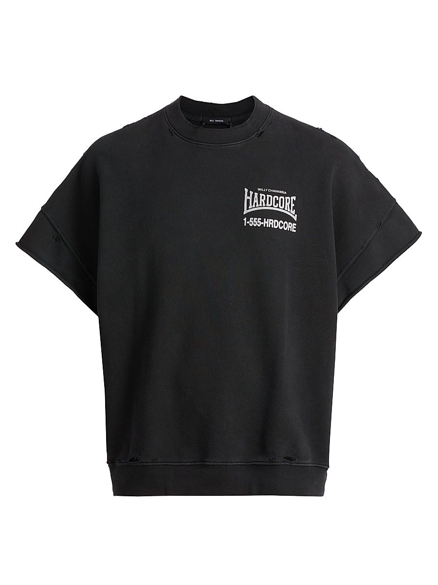 Men's //'Hardcore//' Muscle T-Shirt - Black - Size Small