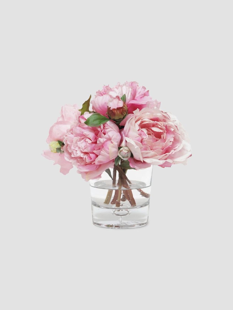 Winward Home Newness Artificial Peony Floral Arrangement - Pink