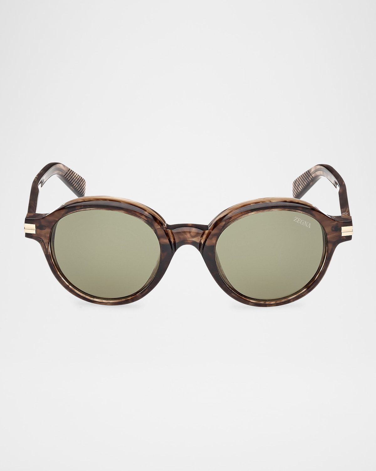 Men & apos;s Round Acetate Sunglasses