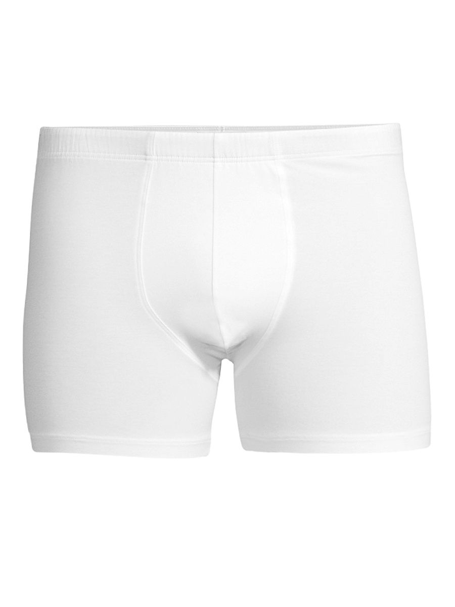 Men's Cotton Superior Long-Leg Boxer Briefs - White - Size XXL