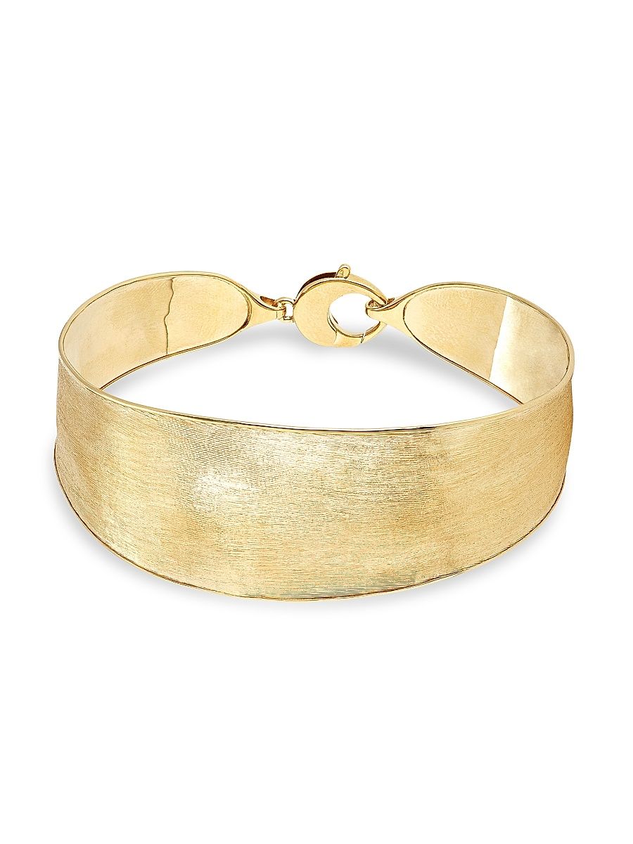 Women's Lunaria 18K Yellow Gold Bangle - Gold