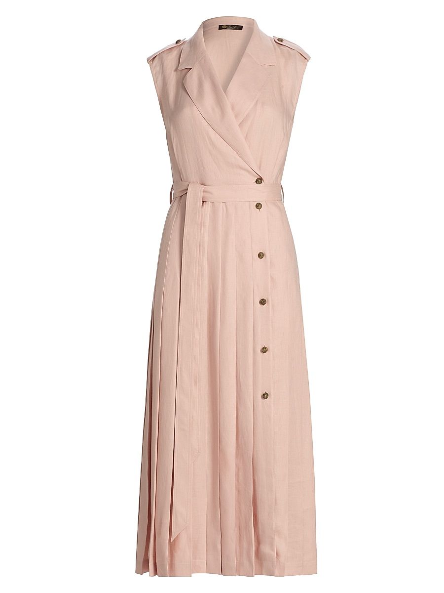 Women's Bryce Twill Trench Midi-Dress - Pineapple Rose - Size 12