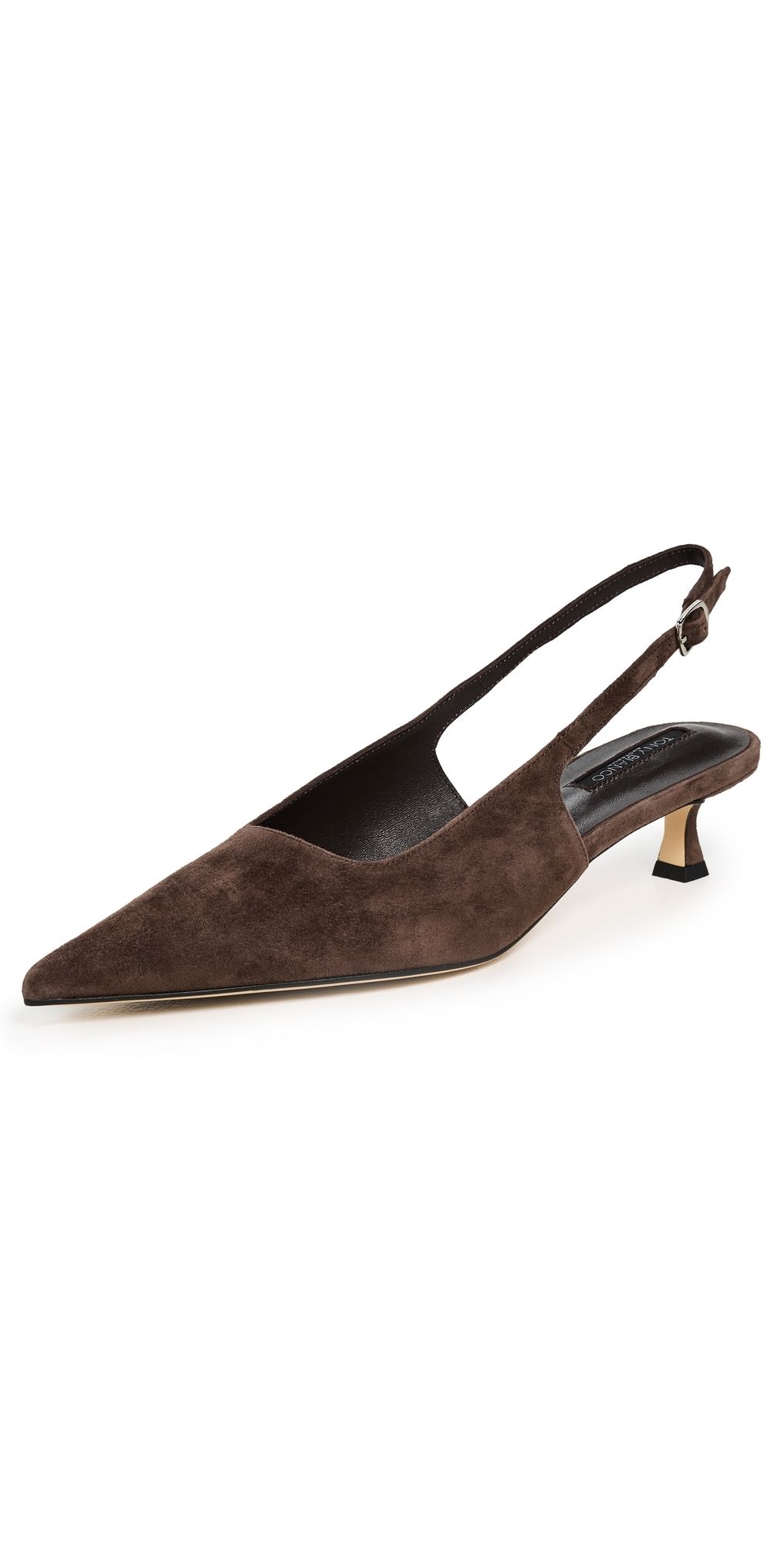 Tony Bianco Crush Slingback Heels Espresso Suede 6