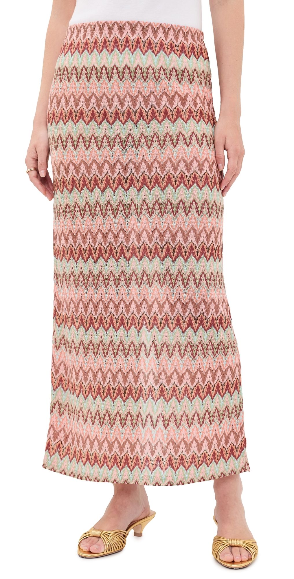Hill House Home The Zoey Maxi Skirt Pink Multi XXS