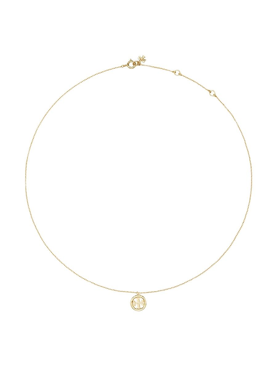 Women's Miller 18K-Gold-Plated Logo Pendant Necklace - Gold
