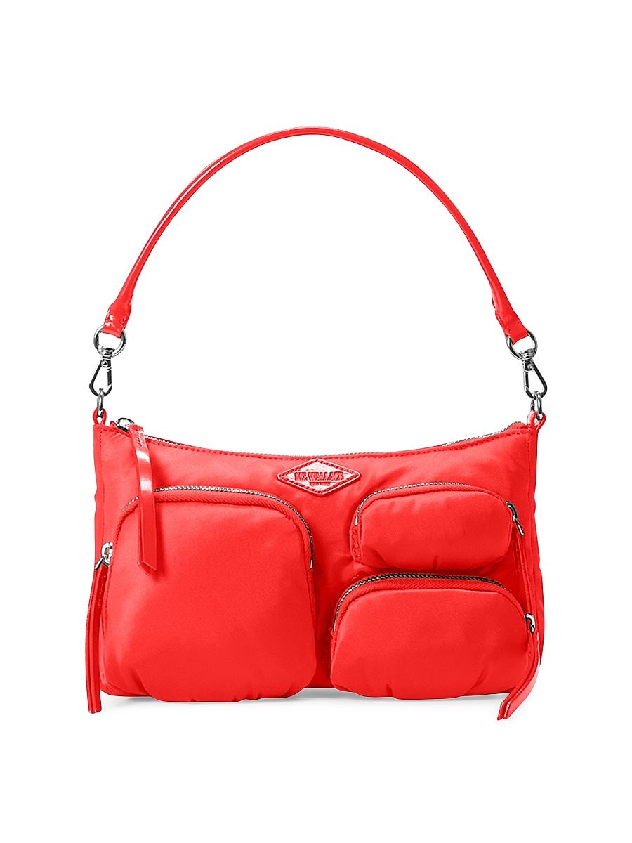 Women's Petite Chelsea Zip-Pocket Shoulder Bag - Cherry