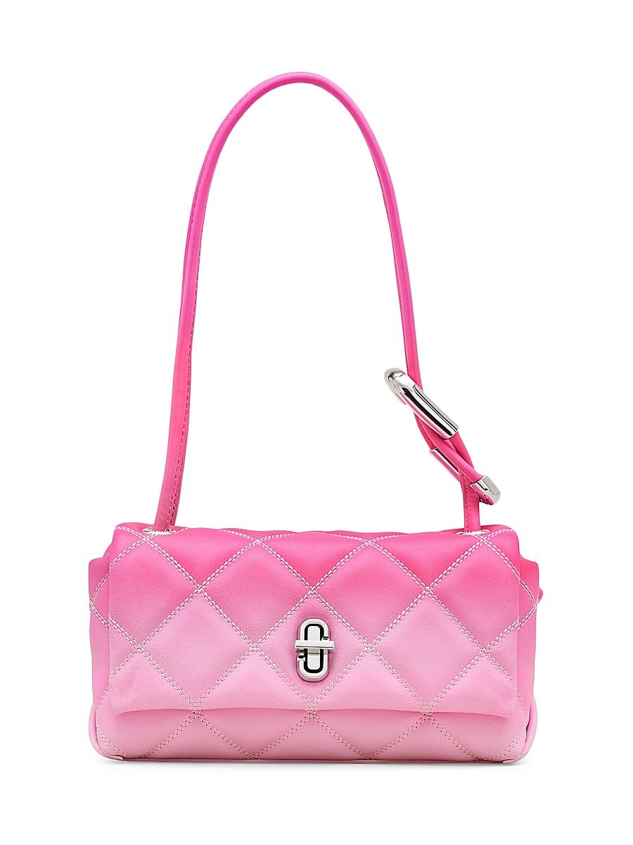 Women's The Mini Quilted Leather Shoulder Bag - Bow Pink Multi