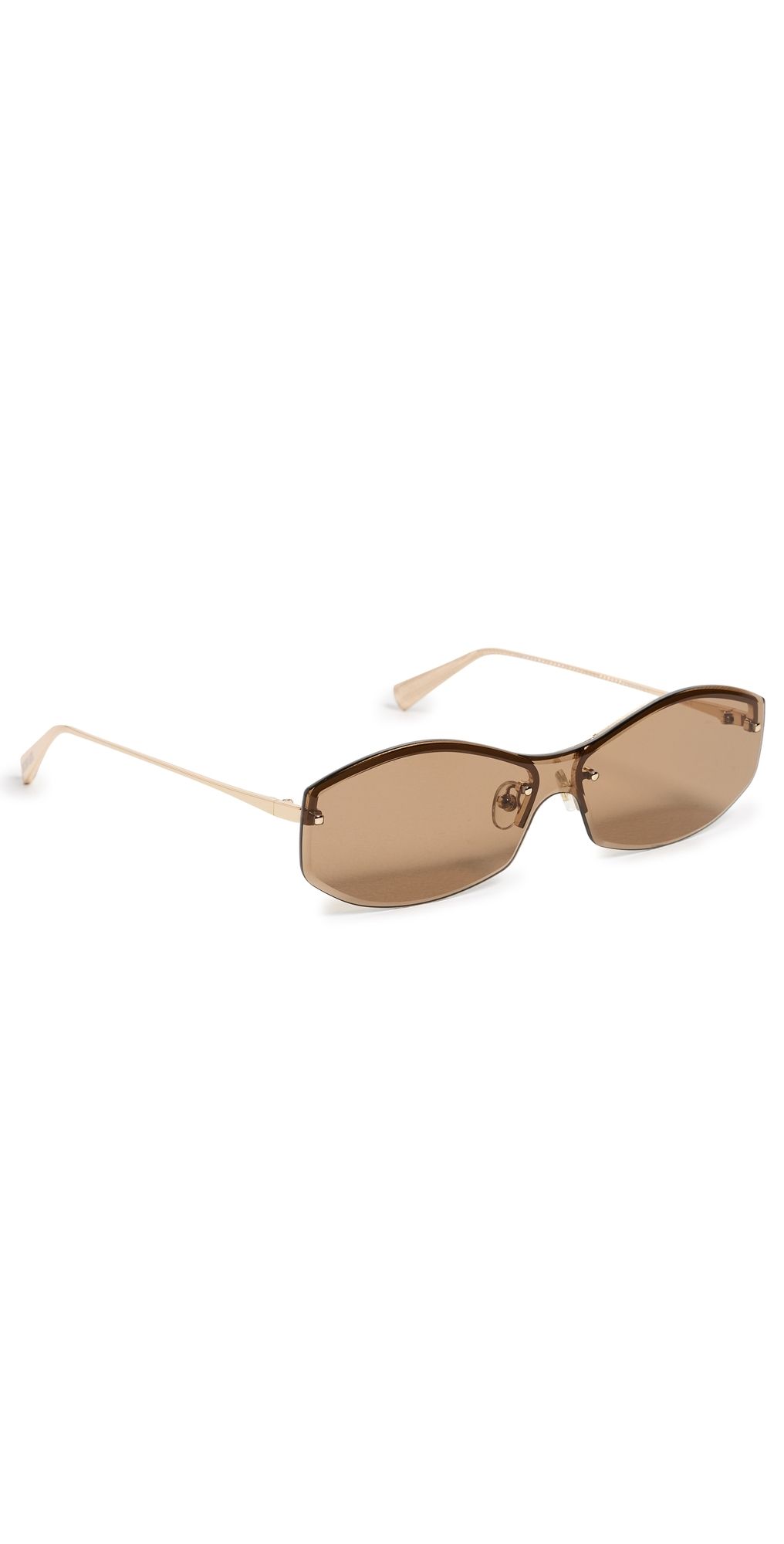 Jacquemus Miami Sunglasses Light Gold/Brown One Size