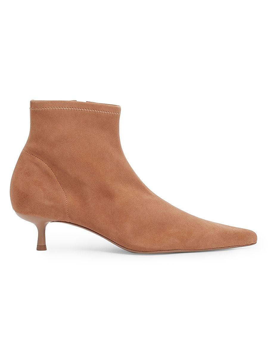 Women's Joni 45MM Suede Ankle Booties - Camel - Size 10