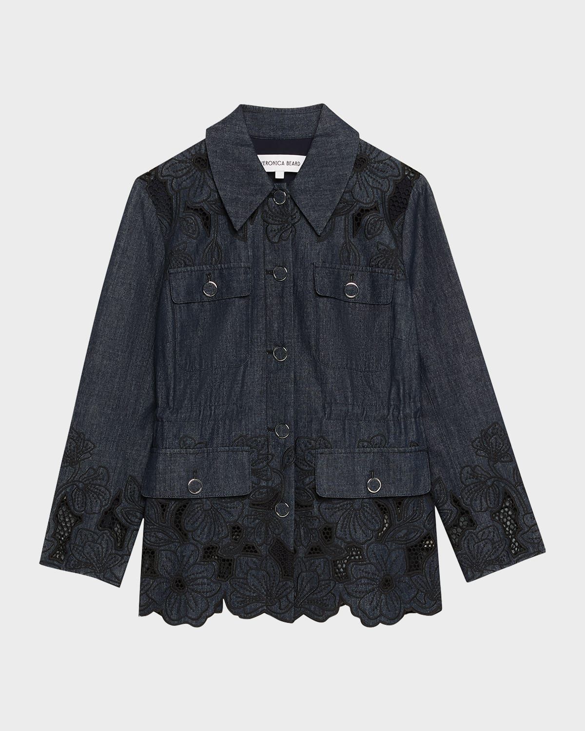 Kiki Embroidered Chambray Jacket