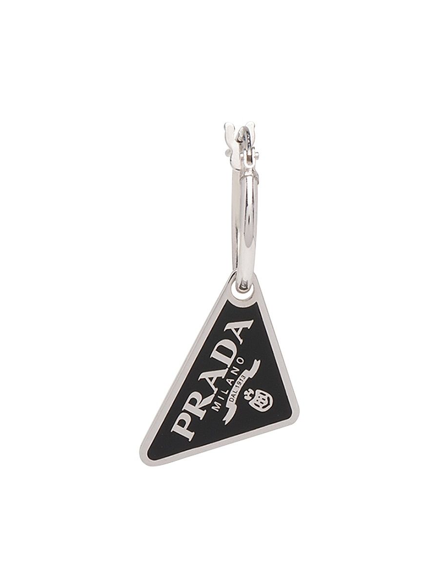 Men's Symbole Pendant Earring - Black