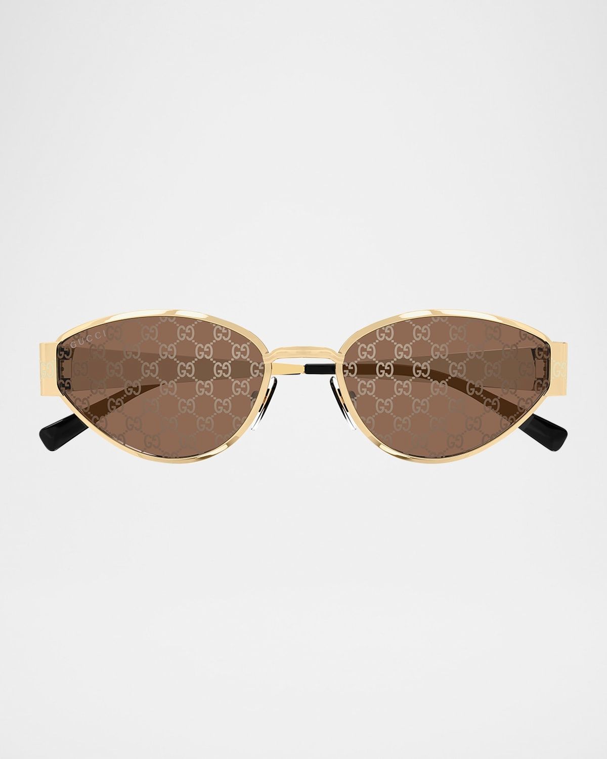 GG Metal Oval Sunglasses