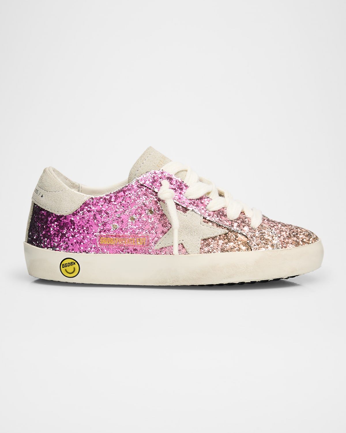 Girl & apos;s Superstar Degrade Glitter Low-Top Sneakers