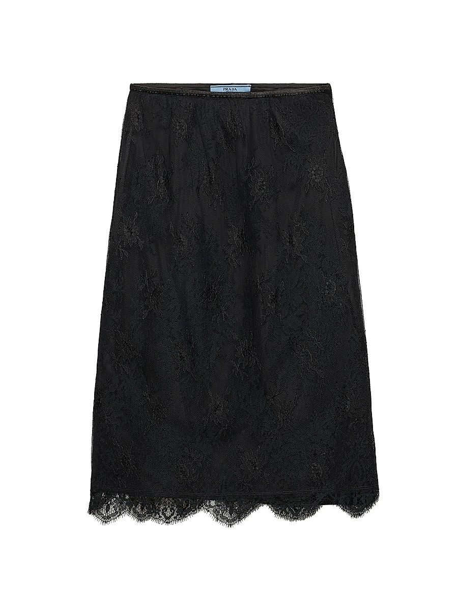 Women's Lace Pencil Skirt - Black - Size 10